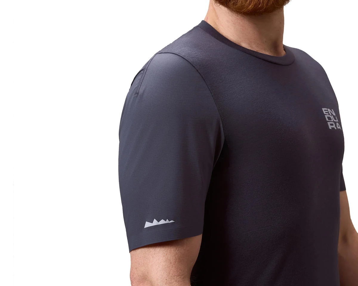 Endura AllTrack Ride Short Sleeve Tech Tee (Carbon Grey) (L) - view 4